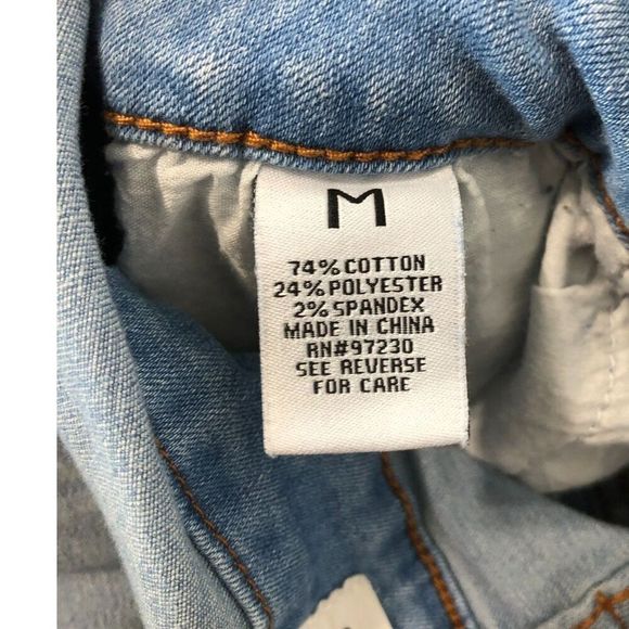 ALMOST FAMOUS Women's Overalls Ruffle Sleeves Size Medium Blue - Picture 12 of 15